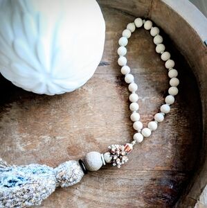 NEW Organic Shell Tassel Decor – Coastal Boho Curtain Tieback